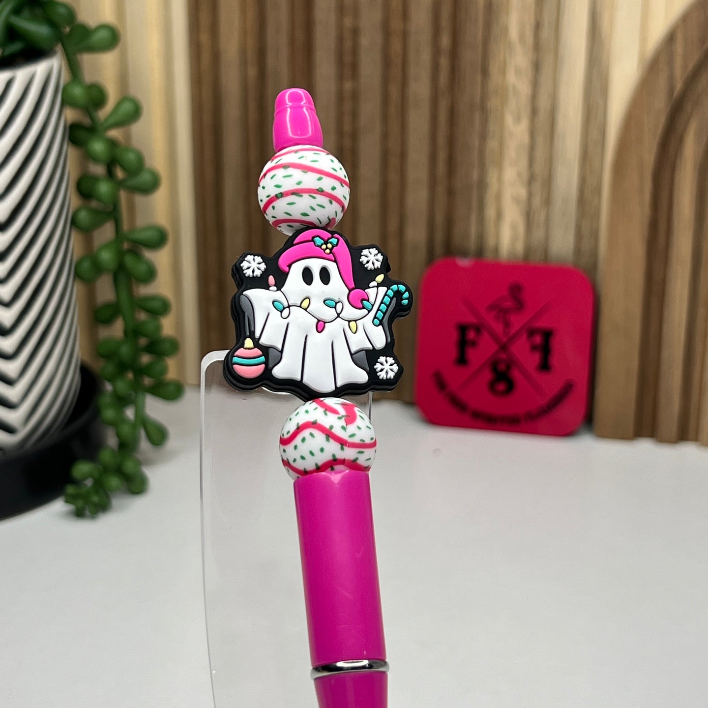 Christmas Ghost Plastic Pen